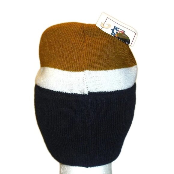 Los Angeles Rams Mens Adult Cuff Beanie Winter Hat Cap Gold Blue White New Tags - Picture 2 of 2